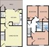 3B - Three Bedroom, Two and Half Bath Townhome